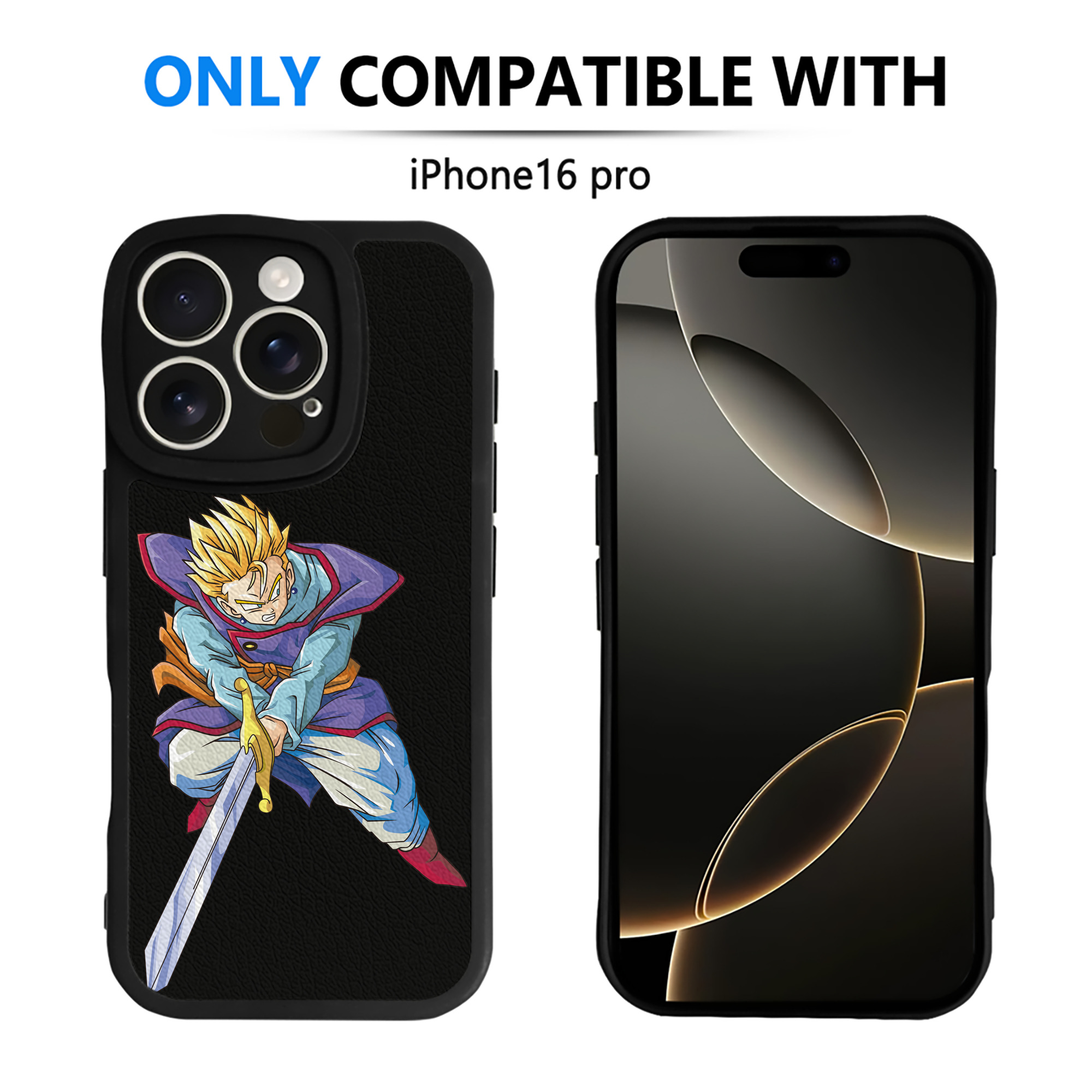 （画像用） ドラゴンボール DRAGON BALL 【iPhone 16シリーズ対応】シリコンスマホケース（レザー調） 材質：シリコン